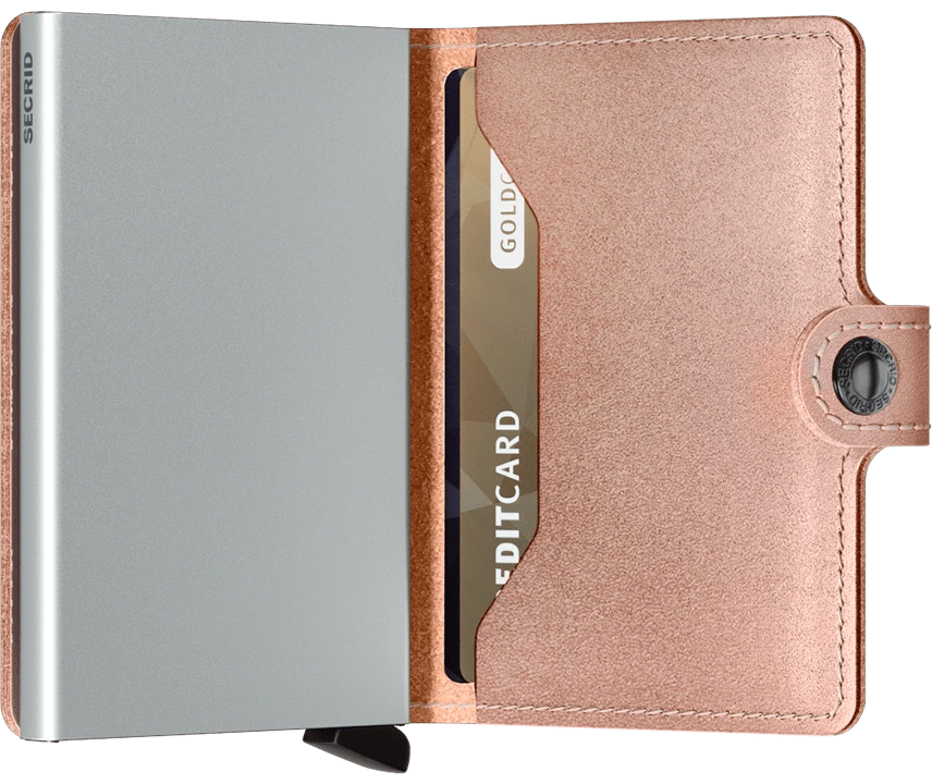 Secrid Mini Wallet - Metallic Rose 5 Secrid Mini Wallet - Metallic Rose