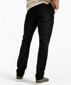 DU/ER Men's Performance Denim Relaxed Tapered Pant - Black