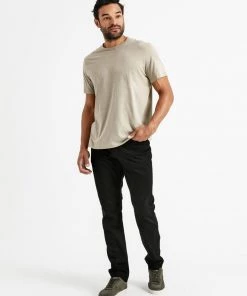 DU/ER Men's Performance Denim Relaxed Tapered Pant - Black