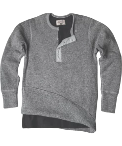 Stanfields Men's Heritage Fleece Lined Heavy Weight Wool Henley