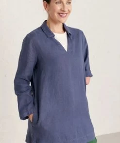 Sea Salt Shallow Layers Linen Tunic