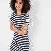 Joules Riviera Stripe Short Sleeve Jersey Dress 2 Joules Riviera Stripe Short Sleeve Jersey Dress