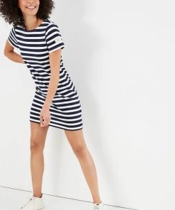 Joules Riviera Stripe Short Sleeve Jersey Dress