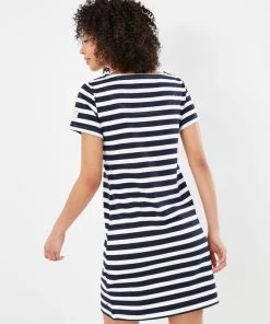 Joules Riviera Stripe Short Sleeve Jersey Dress