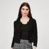 Pistache Knit Cropped Open Cardigan