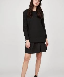 Pistache Polar Fleece Sweatshirt With Split Sides