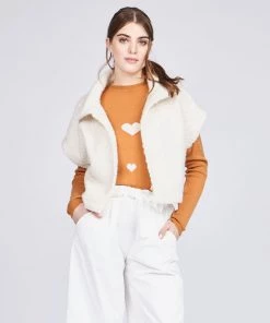 Pistache Women's Heart Detail Knit Sweater