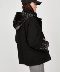 Pistache Boucle Puffer Coat