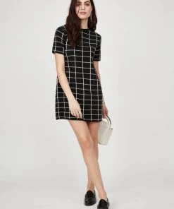 Pistache Check Knit Dress