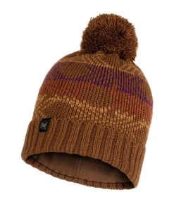 Buff Knitted & Polar Garid Hat