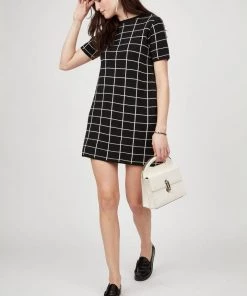 Pistache Check Knit Dress