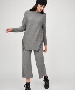 Pistache Knit Tunic W/ Zipper Detail