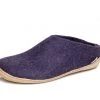 GLERUPS CANADA Glerups Open Heel Slipper - Leather - Purple