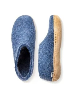 GLERUPS CANADA Glerups Shoe - Leather - Denim