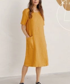 Sea Salt Painting Class Linen Dress