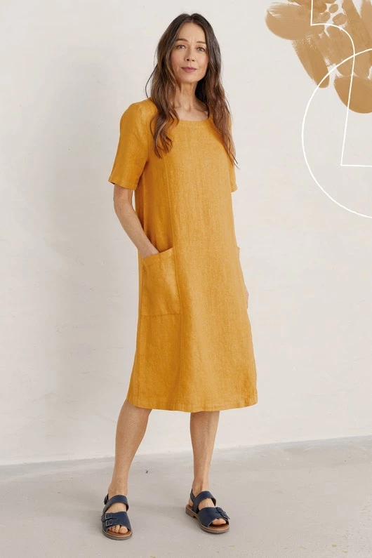 Sea Salt Painting Class Linen Dress 3 Sea Salt Painting Class Linen Dress