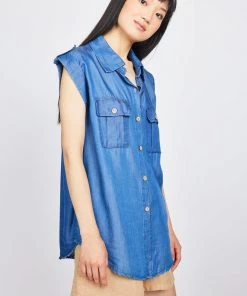 Pistache Cap Sleeve Blouse