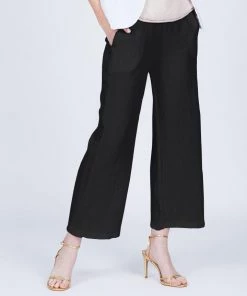 Pistache Straight Leg Linen Pant