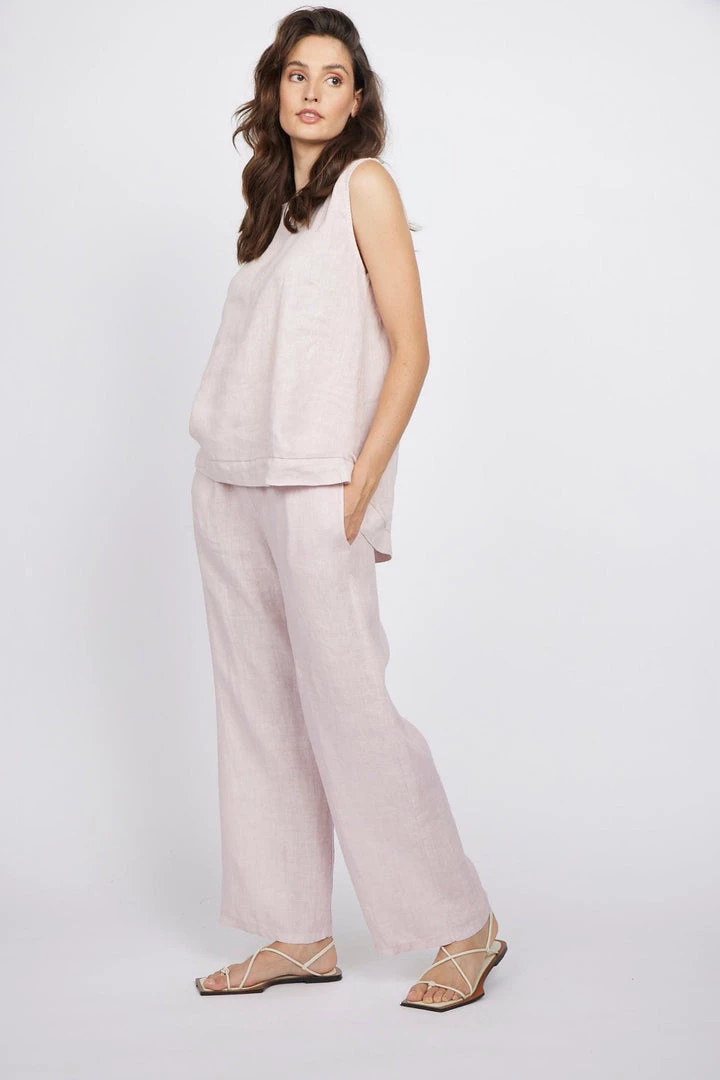 Pistache Sleeveless Linen Top 4 Pistache Sleeveless Linen Top