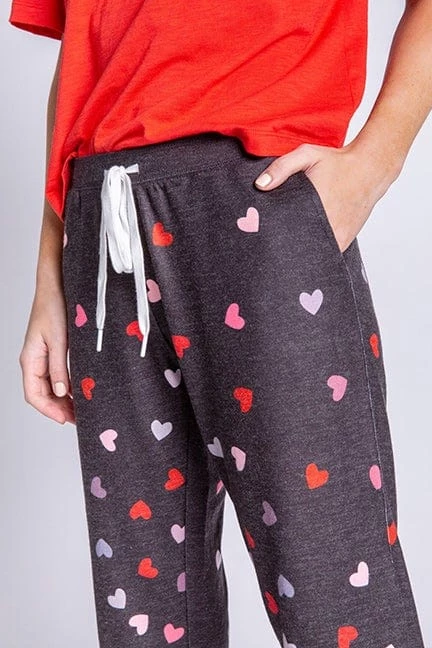 PJ Salvage Kiss Me Goodnight Hearts Banded Pant 4 PJ Salvage Kiss Me Goodnight Hearts Banded Pant