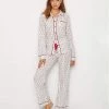 PJ Salvage Women's Amour Mini Heart / Stripe PJ Set * Last Chance