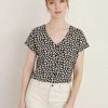 Sea Salt Studio Glass V-Neck Jersey Top Women