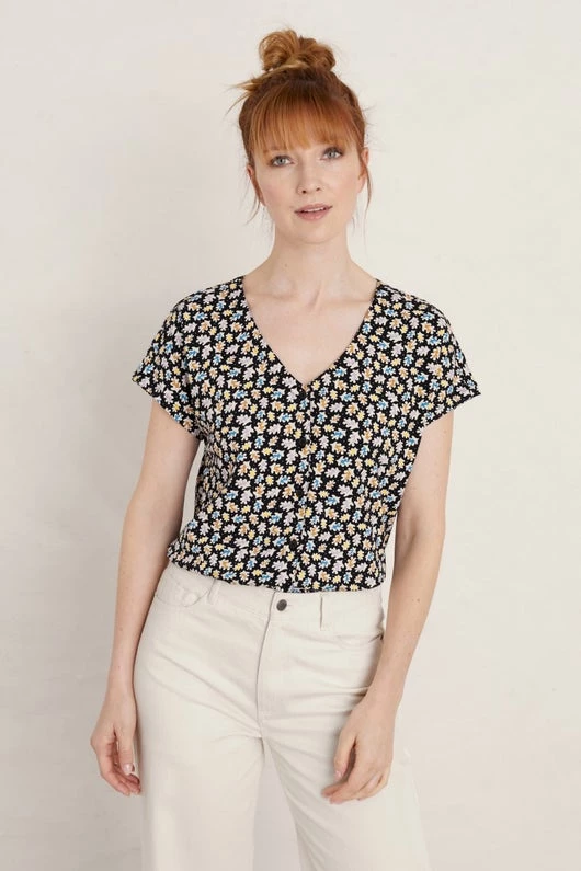 Sea Salt Studio Glass V-Neck Jersey Top Women 3 Sea Salt Studio Glass V-Neck Jersey Top Women