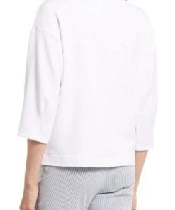 Tribal 3/4 Sleeve Crew Neck Top