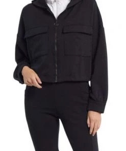 Tribal Long Sleeve Hooded Commuter Jacket With Pockets