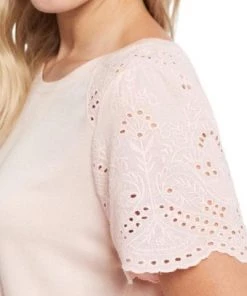 Tribal Combo Short Sleeve Crew Neck Top