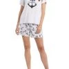 Tribal Short Sleeve Crew Neck Pajama Top 1 Tribal Short Sleeve Crew Neck Pajama Top