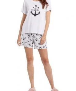 Tribal Short Sleeve Crew Neck Pajama Top