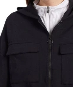 Tribal Long Sleeve Hooded Commuter Jacket With Pockets