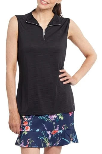 Tribal Sleeveless Breathable Polo With Zipper 3 Tribal Sleeveless Breathable Polo With Zipper