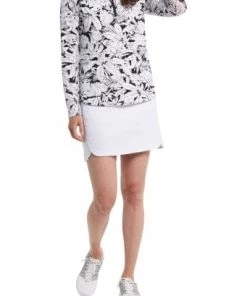 Tribal Long Sleeve Mock Neck Top