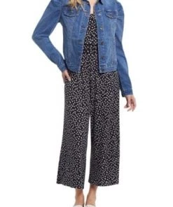 Tribal Long Sleeve Puffer Sleeve Jacket