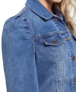 Tribal Long Sleeve Puffer Sleeve Jacket