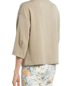 Tribal 3/4 Sleeve Crew Neck Top