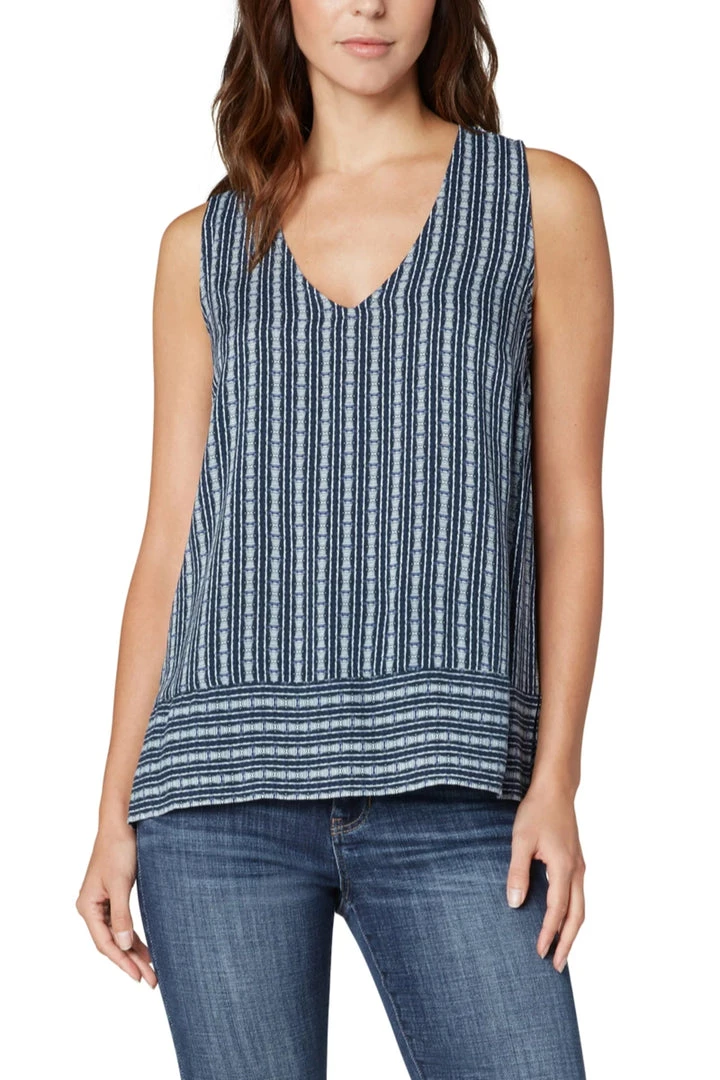 Liverpool Sleeveless V-Neck Side Slit Top Women 3 Liverpool Sleeveless V-Neck Side Slit Top Women