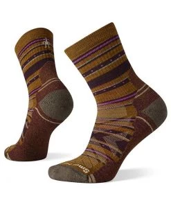 SmartWool Women's Hike Light Cushion Stitch Stripe Mid Crew Socks