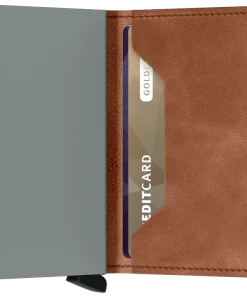 Secrid Slim Wallet - Vintage Cognac Silver