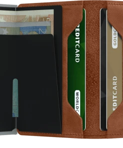 Secrid Slim Wallet - Vintage Cognac Silver