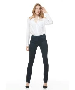 Yoga Jeans Chloe Straight Classic-Rise Jean - Rinse Indigo