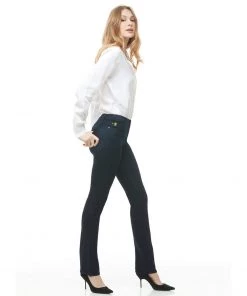 Yoga Jeans Chloe Straight Classic-Rise Jean - Rinse Indigo