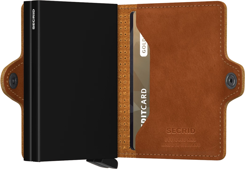 Accessories Secrid Twin Wallet - Perforated Cognac 5 Accessories Secrid Twin Wallet - Perforated Cognac