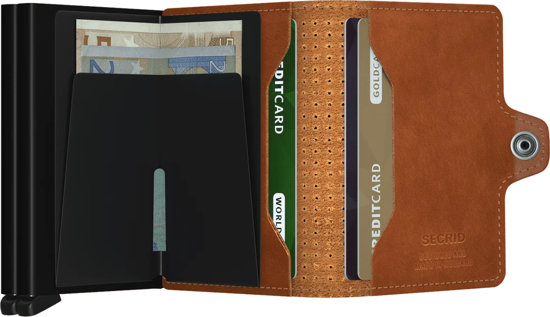 Accessories Secrid Twin Wallet - Perforated Cognac 6 Accessories Secrid Twin Wallet - Perforated Cognac