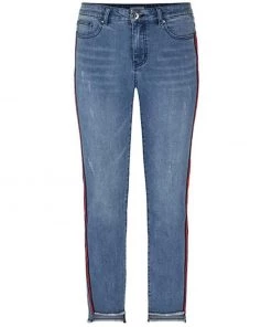 Tribal 5 Pocket Stepped Hem With Side Tape Pant