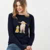 Joules Miranda Knitted Intarsia Crew Neck Jumper Women
