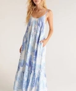 Z Supply Lido Watercolor Leaf Dress