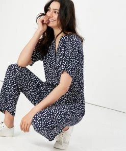 Joules Myla Grown On Sleeve Jumpsuit Women